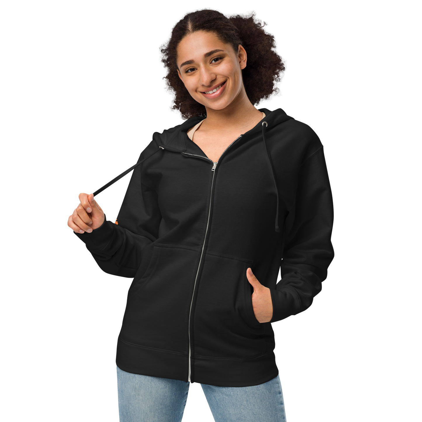 NOT LIKE THIIS! - Unisex fleece zip up hoodie