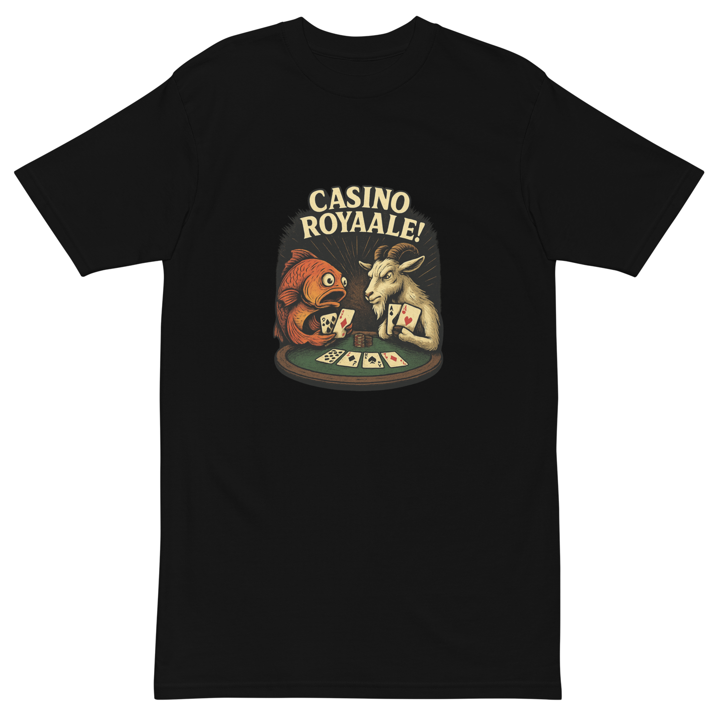 CASINO ROYAALE! - Men’s premium heavyweight tee