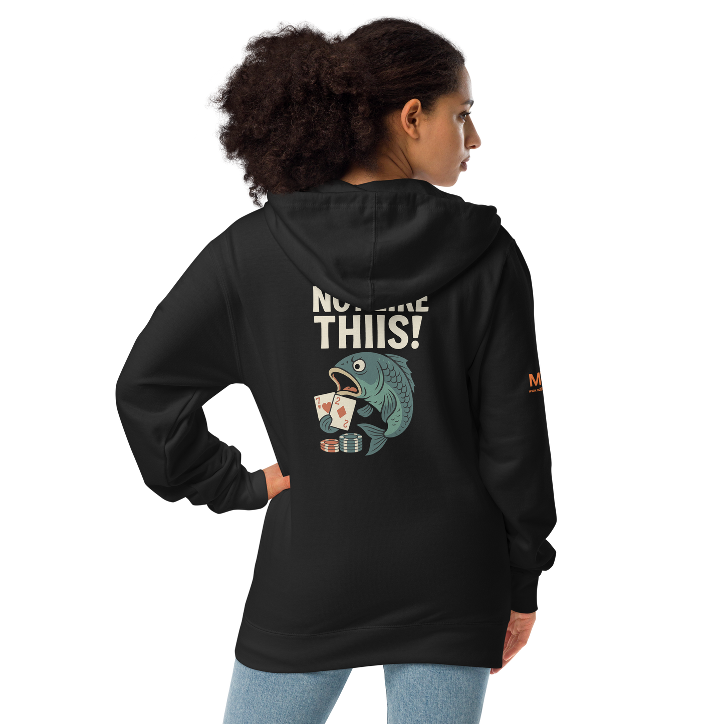 NOT LIKE THIIS! - Unisex fleece zip up hoodie