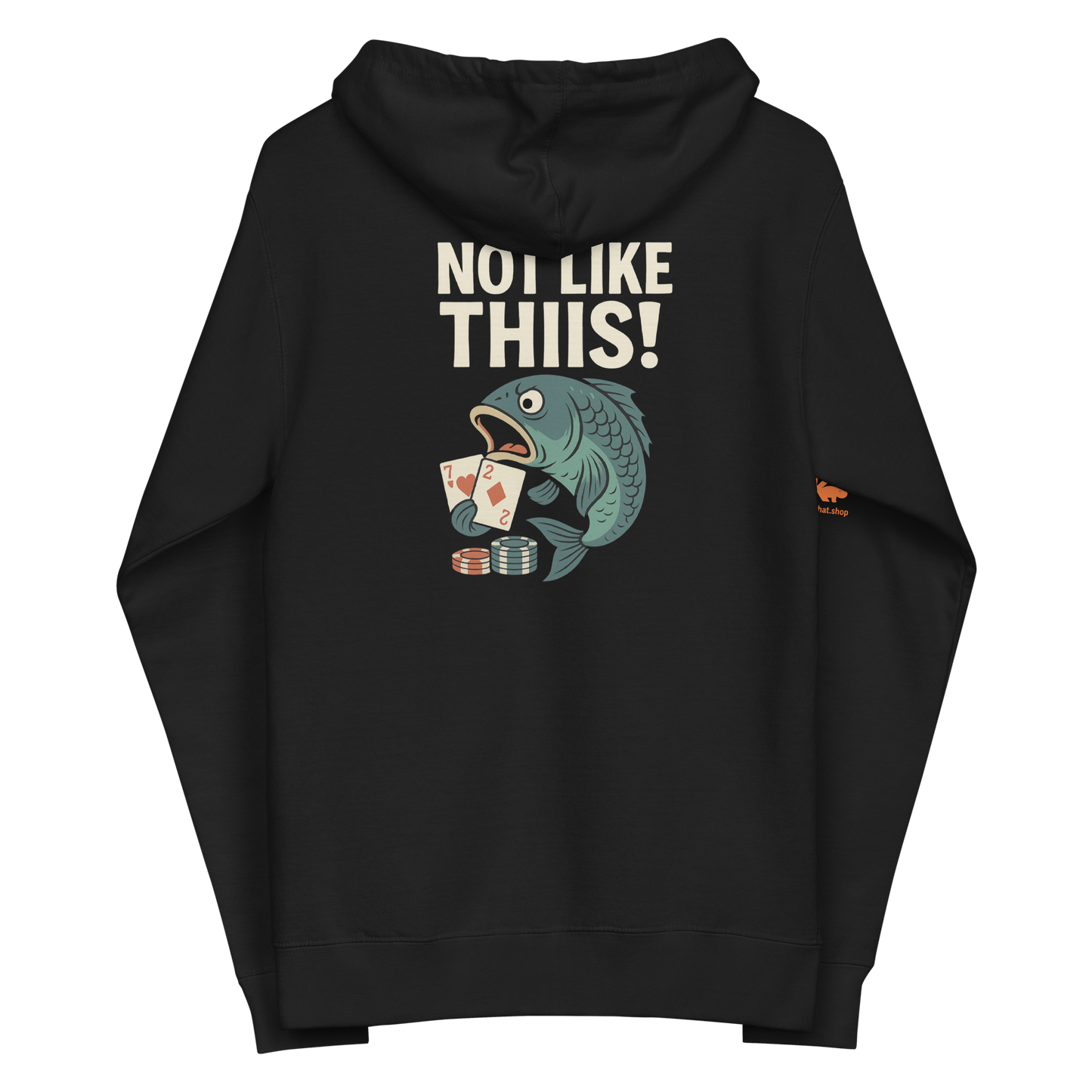 NOT LIKE THIIS! - Unisex fleece zip up hoodie